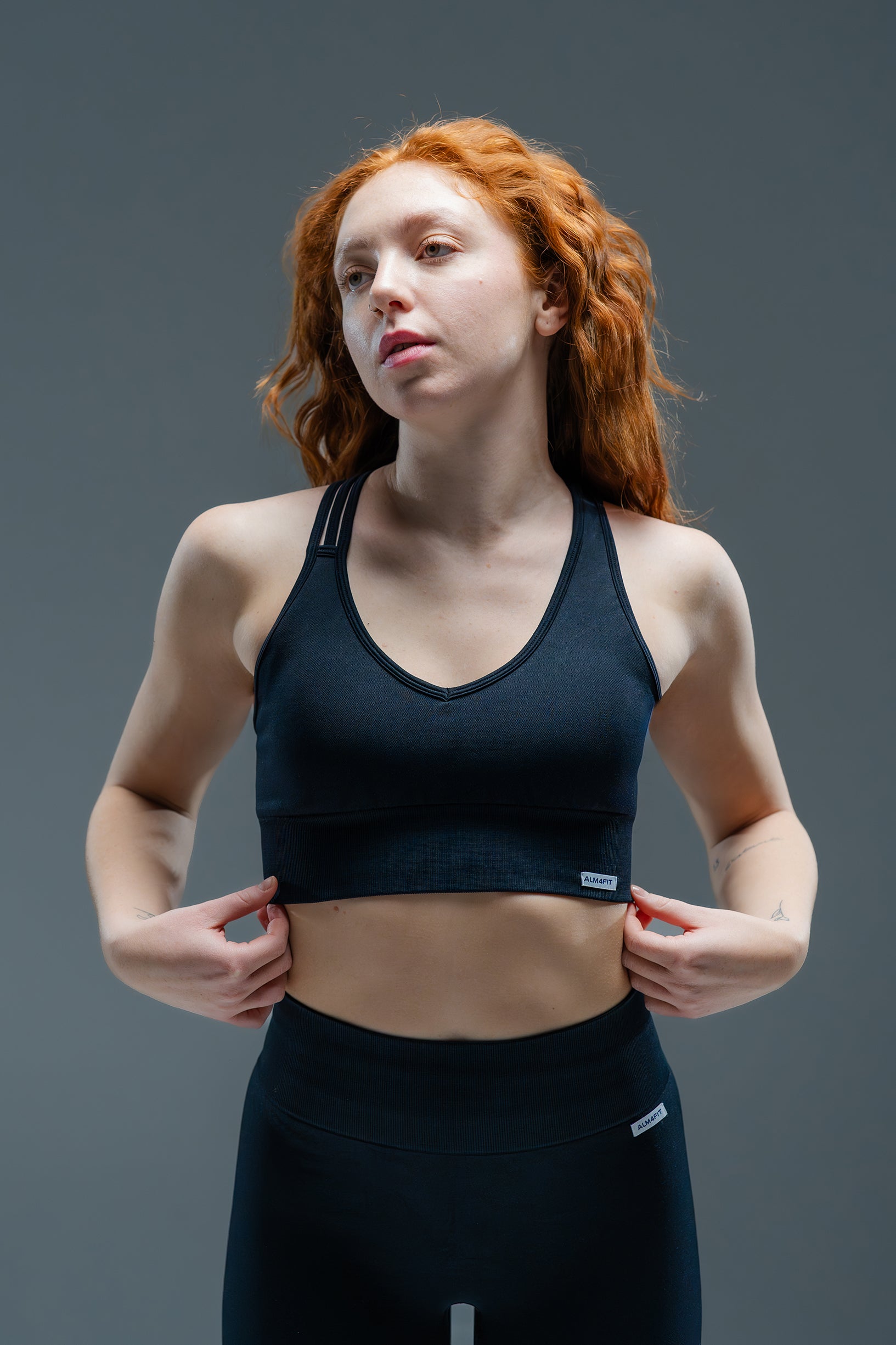 Top Cross Bra Orange, Black