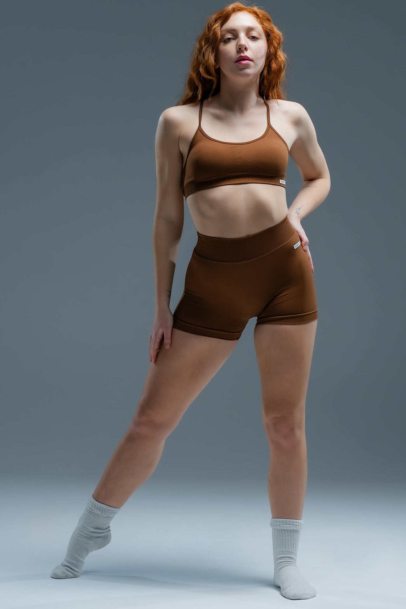 Top Energy Bra Blu, Brown, Grey, Black