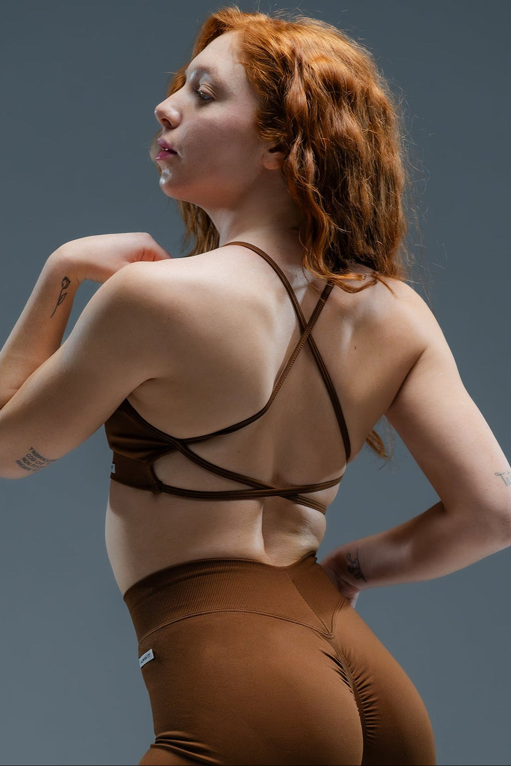 Top Energy Bra Blu, Brown, Grey, Black