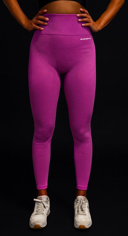 Leggings Zip RibGlow porpora