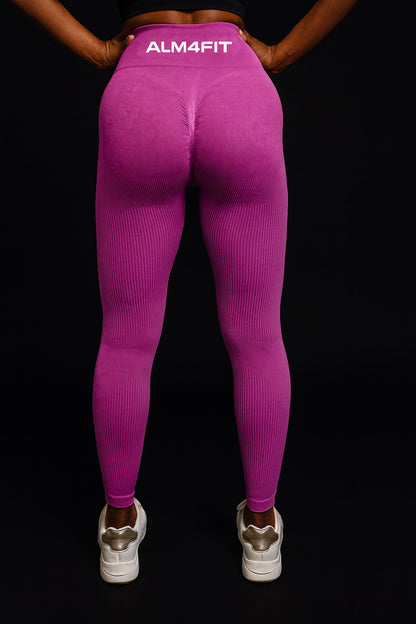 Leggings Zip RibGlow porpora